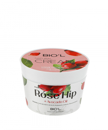 کرم پوست خشک بیول BIOˊL مدل Rose Hip حجم 200 میلی لیتر