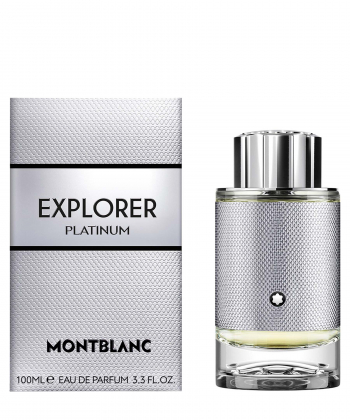 ادوپرفیوم مردانه مون بلان Mont Blanc مدل Explorer Platinum حجم 100 میلی لیتر