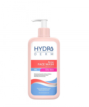 ژل شستشو صورت هیدرودرم Hydroderm مدل Acne Face Wash حجم 350 میلی لیتر