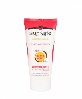 کرم ضد آفتاب ضد چروک SPF50 سان سیف Sun Safe  مقدار 50 گرم