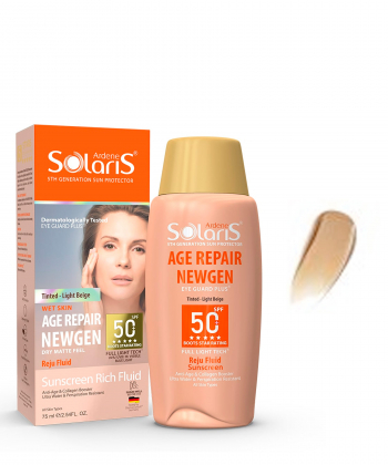 کرم ضد آفتاب رنگی SPF50 آردن سولاریس Ardene Solaris مدل Age Repair حجم 75 میلی لیتر