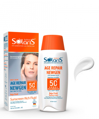 کرم ضد آفتاب SPF50 آردن سولاریس Ardene Solaris مدل Age Repair حجم 100 میلی لیتر