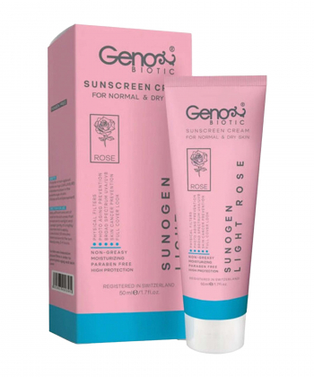 کرم ضدآفتاب رنگی SPF50 ژنوبایوتیک Geno Biotic مدل Suno Gen حجم 50 میلی لیتر