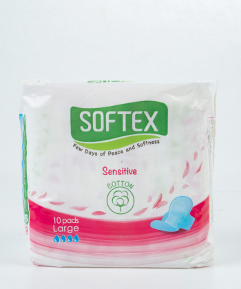 نوار بهداشتی بالدار نازک مناسب پوست های حساس سافتکس Softex بسته 10 عددی