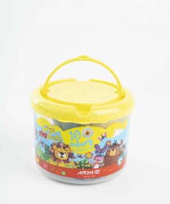 خمیر بازی سطلی 10 رنگ آریا تویز Arya Toys کد 6260297110682