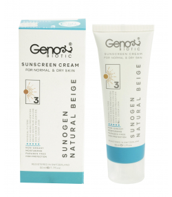 کرم ضدآفتاب رنگی SPF50 ژنوبایوتیک Geno Biotic مدل Suno Gen حجم 50 میلی لیتر