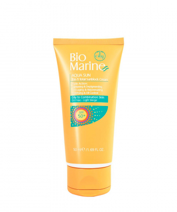 ضد آفتاب ضدچروک پوست چرب و مختلط SPF50 بایومارین Bio Marin حجم 50 میلی لیتر