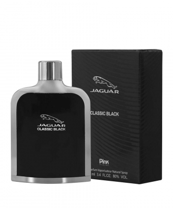 ادوپرفیوم مردانه پینک ویژوال Pink Visual مدل Jaguar Classic Black حجم 100 میلی لیتر