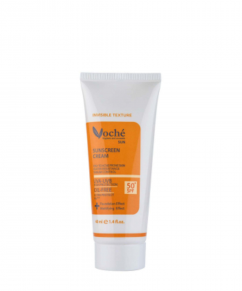 کرم ضدآفتاب spf50 وچه Voche مناسب پوست های چرب و مستعدآکنه