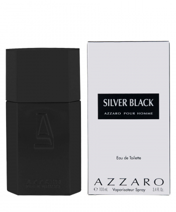 ادوتویلت مردانه آزارو Azzaro مدل  Silver Black حجم 100 میلی لیتر