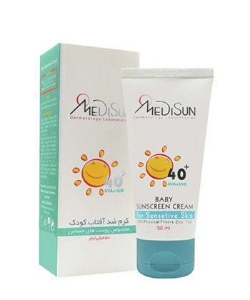 کرم ضد آفتاب SPF40 کودکان مدیسان Medisun حجم 50 میلی لیتر