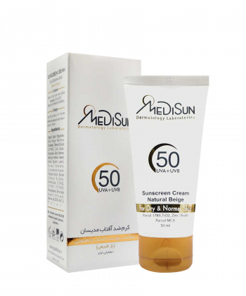 کرم ضد آفتاب رنگی SPF50 مدیسان Medisun حجم 50 میلی لیتر