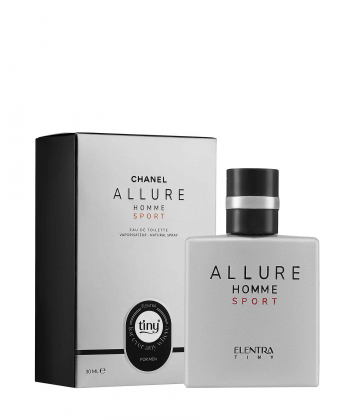 ادوتویلت مردانه النترا تاینی Elentra Tiny مدل Allure Homme Sport حجم 30 میلی لیتر