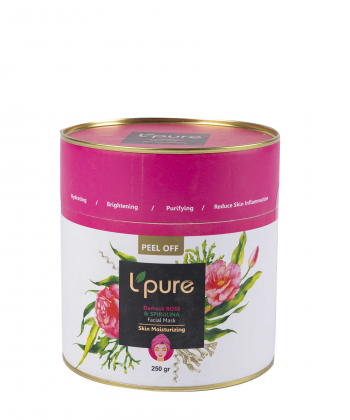 ماسک صورت پودر گل محمدی لپیور Lpure وزن 250 گرم