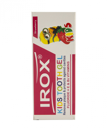 خمیر دندان ژله ای کودک ایروکس Irox با طعم توت فرنگی 80 گرم