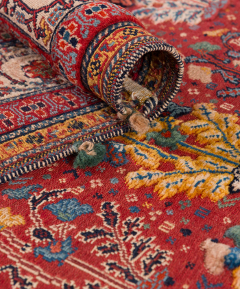 گلیم فرش شیراز ذوالانواریkilim carpet (shiraz)4112قرمز3