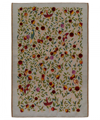 گلیم فرش شیراز ذوالانواریkilim carpet (shiraz)4057خاکستری مدرن 3