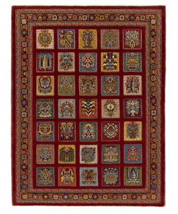 گلیم فرش شیراز طیف قرمز ذوالانواری 3061kilim carpet (shiraz)