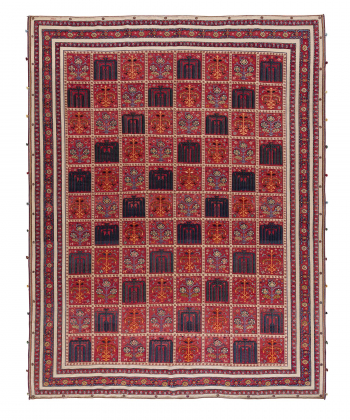 گلیم فرش شیرازقرمز3 ذوالانواری 3163kilim carpet (shiraz)