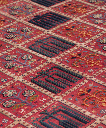 گلیم فرش شیرازقرمز3 ذوالانواری 3163kilim carpet (shiraz)