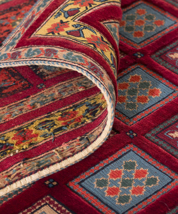 گلیم فرش شیرازقرمز3 ذوالانواری 3161kilim carpet (shiraz)