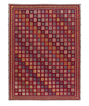 گلیم فرش شیرازقرمز3 ذوالانواری 3161kilim carpet (shiraz)