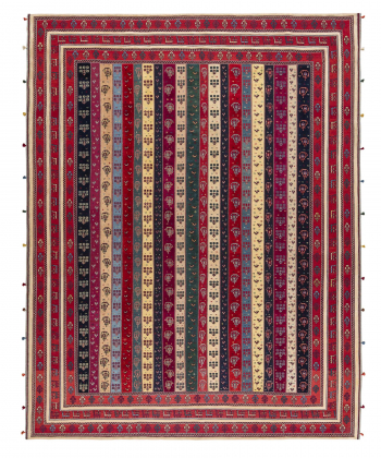 گلیم فرش شیرازالوان ذوالانواری 3159kilim carpet (shiraz)