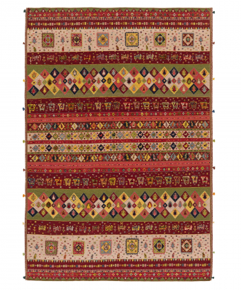 گلیم فرش شیرازالوان ذوالانواری 2986kilim carpet (shiraz)