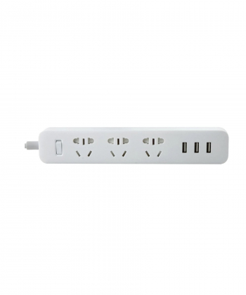 چند راهی سه سوکت و سه یو اس بی شیائومی Xiaomi Mi Power Strip Europlug XMCXB01QMN