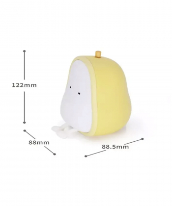 چراغ خواب رومیزی شارژی فانتزی کودکانه طرح گلابی Cute Fruit Pear lamp Silicone Night Light USB Rechargeable Cartoon Bedroom H-L-1