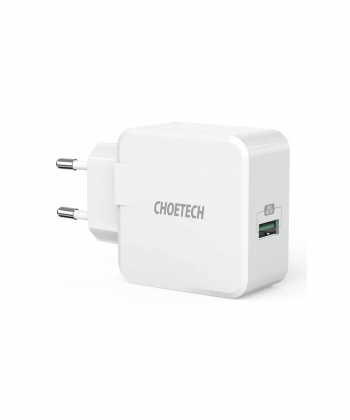 شارژر دیواری فست یو اس بی 22.5 وات چویتک CHOETECH Q5001 5A Fast Charger 22.5W USB A