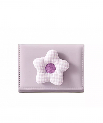 کیف پول فانتزی تاشو زنانه طرح گل تائومیک میک TAOMICMIC Y8074 Flower Cute Folding Wallet Tri-fold