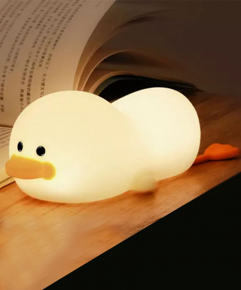 چراغ خواب فانتزی رومیز شارژی سیلیکونی Duck LED Night Lamp Silicone USB Rechargeable Sleeping light ZD-31