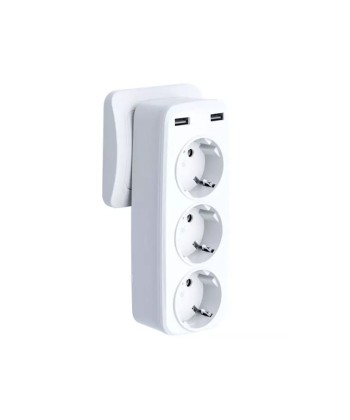 چند راهی برق هوشمند 2 سوکت و 2 یواس بی 2.4 آمپر ایکس او XO WL08 EU Smart Wall Plug Conversion Socket