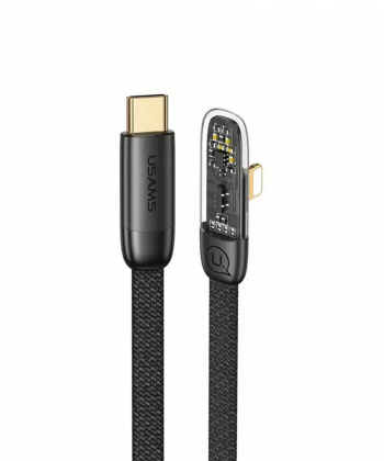 کابل گیمینگ سوپر فست شارژ تایپ سی به لایتنینگ 20وات 2 متری یوسامز USAMS Type-C fast charging cable with Lightning US-SJ586