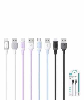 کابل شارژ سریع یواس بی به تایپ سی 3 آمپر یک متری یوسامز USAMS Type-C 3A Charging Cable US-SJ596