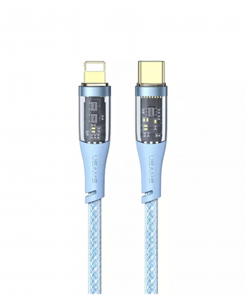 کابل شارژ سریع و دیتای تایپ سی به لایتنینگ 1.2 متری 20 وات یوسامز USAMS data cable US-SJ573 Type-C to Lightning