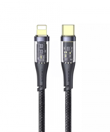 کابل شارژ سریع و دیتای تایپ سی به لایتنینگ 1.2 متری 20 وات یوسامز USAMS data cable US-SJ573 Type-C to Lightning