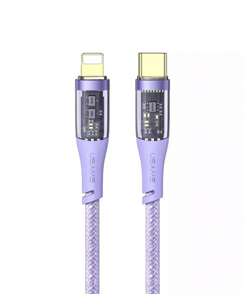 کابل شارژ سریع و دیتای تایپ سی به لایتنینگ 1.2 متری 20 وات یوسامز USAMS data cable US-SJ573 Type-C to Lightning