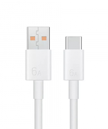 کابل سوپر فست شارژ یو اس بی به تایپ سی 66 وات هوآوی HUAWEI 6A Data Cable 1M USB-A to USB-C