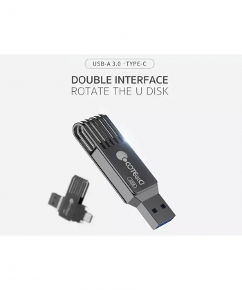 فلش مموری تایپ سی و یو ای بی 64 گیگ کوتتسی Coteetci Type C and USB flash memory CS8833-64G