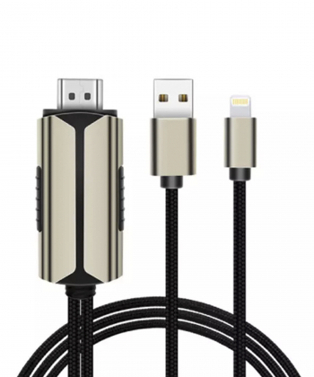 کابل چند سر اچ دی ام آی به لایتنینگ و یو اس بی 2 متری کوتتسی Coteetci HDMI to Lightning USB Cable 33022