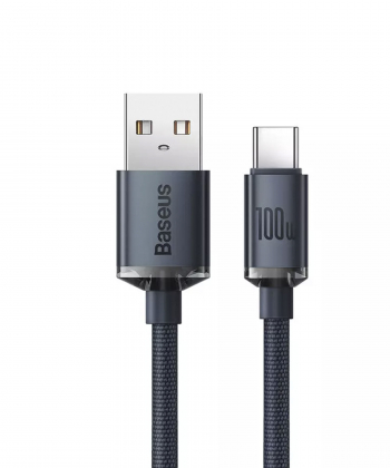 ‏‎کابل سوپر فست شارژ یواس بی به تایپ سی 100 وات 2 متری بیسوس Baseus Fast charging USB to Type C cable 100W CAJY000501   