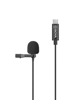 میکروفن یقه ای تایپ سی سیمی بویا BOYA BY-M3-OP Lavalier Microphone for DJI Osmo Pocket