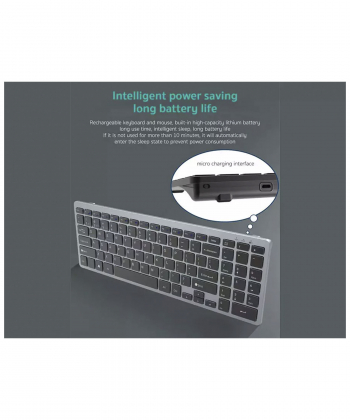 کیبورد بی سیم سه حالته کوتتسی Coteetci Three-mode wireless keyboard 84007