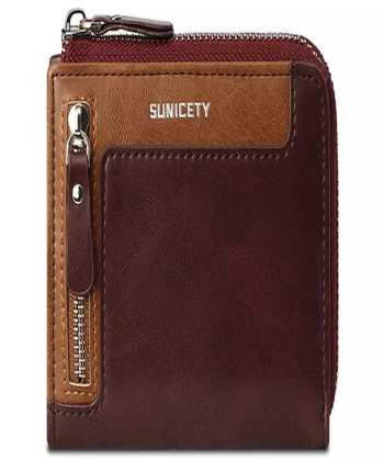 کیف پول و جاکارتی مردانه SUNICETY Cross-border wallet RFID multi-card for men S3033