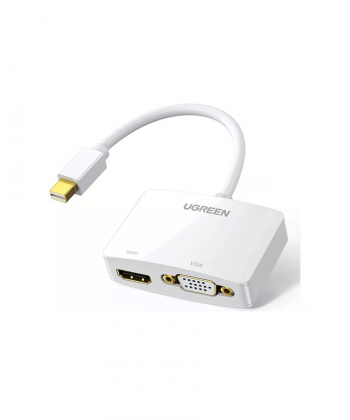 مبدل مینی دیسپلی پورت به وی جی ای و اچ دی ام آی یوگرین Ugreen 20421 Lightning to HDMI VGA Converter