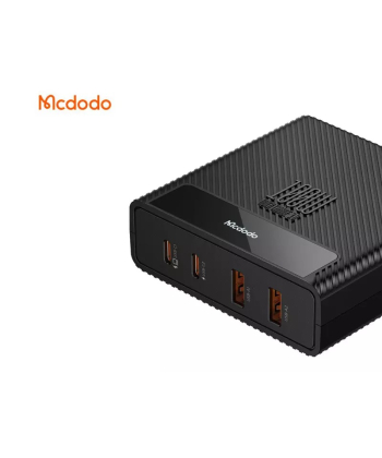 شارژر دیواری فست چندکاره تایپ سی و یو اس بی با توان 100 وات مک دودو Mcdodo CH-1802 Charger Station GaN 100W