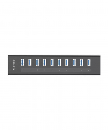 هاب 10 پورت پر سرعت یو اس بی همراه با آداپتور اوریکو ORICO USB3.0 HUB A3H10-U3-V2