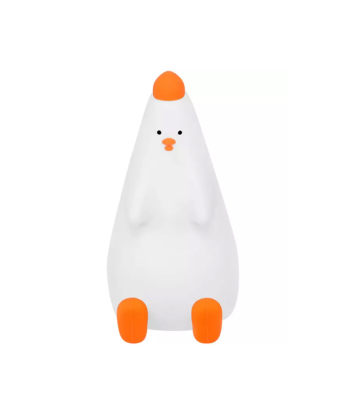 چراغ خواب رومیزی فانتزی شارژی کودکانه Cute chicken pat silicone color-changing night light USB rechargeable LED